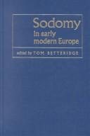 Couverture : Sodomy in early modern Europe