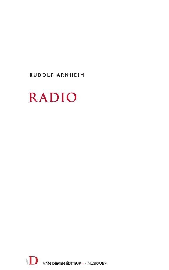 Couverture : Radio
