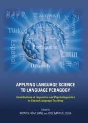 Couverture : Applying Language Science to Language Pedagogy