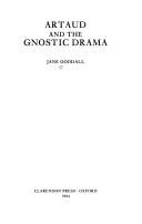 Couverture : Artaud and the gnostic drama