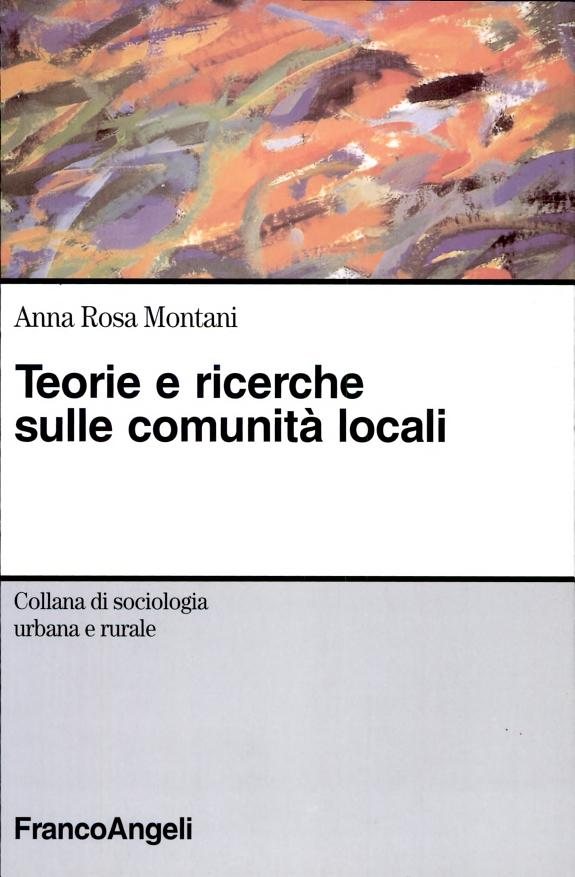 Couverture : Teorie e ricerche sulle comunità locali