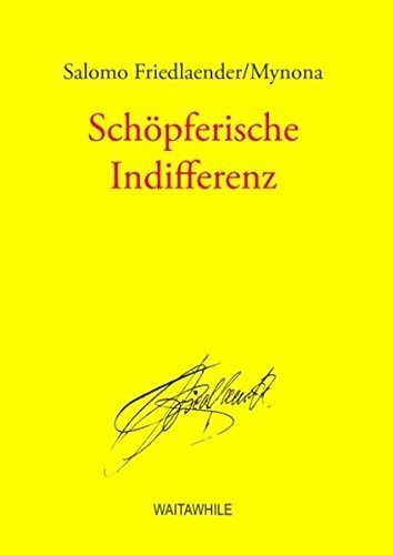 Couverture : Schöpferische Indifferenz