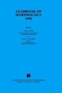 Couverture : Yearbook of morphology.