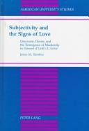 Couverture : Subjectivity and the signs of love
