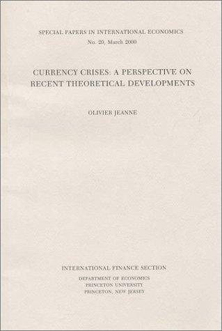 Couverture : Currency Crises