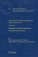 Couverture : The genesis of general relativity