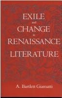 Couverture : Exile and change in Renaissance literature