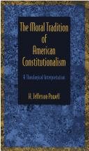 Couverture : The moral tradition of American constitutionalism