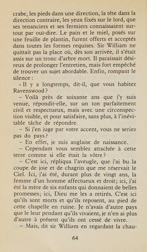 Couverture : La fiancée de Lammermoor