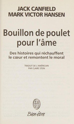 Couverture : Bouillon de poulet pour l'âme