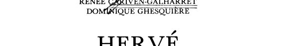 Couverture : Hervé