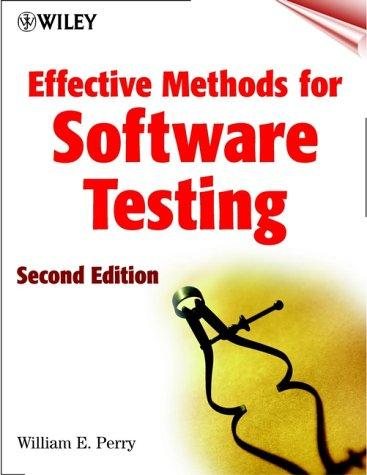 Couverture : Effective methods for software testing