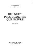 Couverture : Des nuits plus blanches que nature
