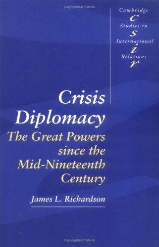 Couverture : Crisis diplomacy