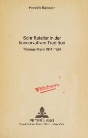 Couverture : Schriftsteller in der Konservativen Tradition