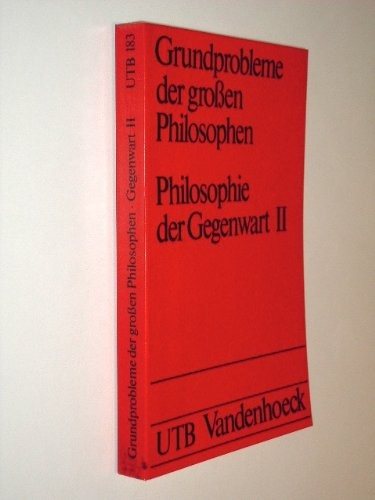 Couverture : Grundprobleme der grossen Philosophen