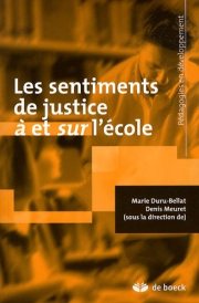 Couverture : Les sentiments de justice à et sur l'école
