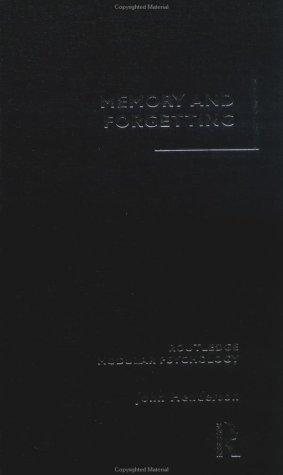 Couverture : Memory and Forgetting (Routledge Modular Psychology)