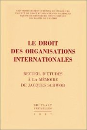 Couverture : Le droit des organisations internationales