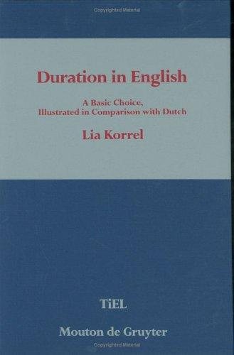 Couverture : Duration in English