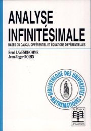 Couverture : Analyse infinitésimale