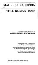 Couverture : Maurice de Guérin et le romantisme