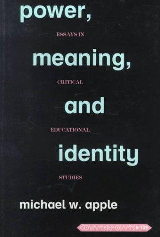 Couverture : Power, Meaning, and Identity