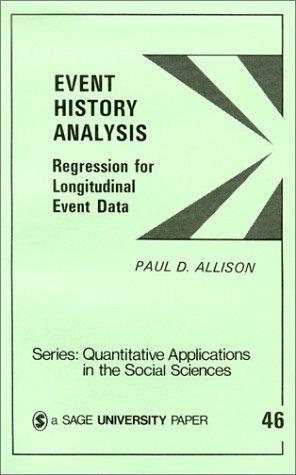 Couverture : Event history analysis