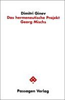 Couverture : Das hermeneutische Projekt Georg Mischs