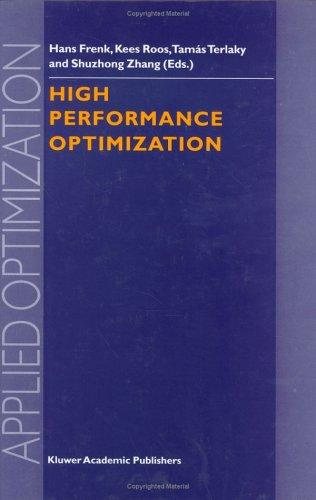 Couverture : High performance optimization
