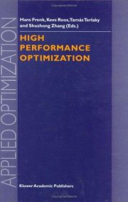 Couverture : High performance optimization