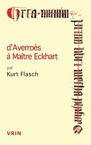 Couverture : D'Averroès à maître Eckhart