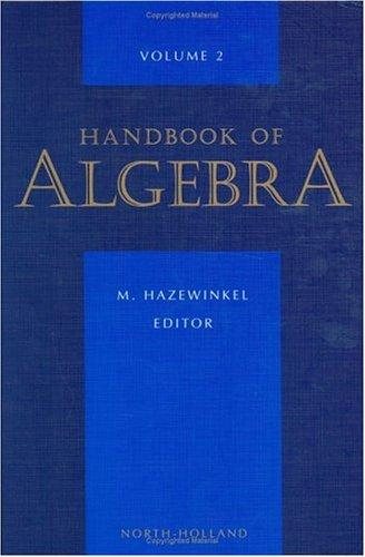 Couverture : Handbook of Algebra 