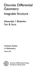 Couverture : Discrete differential geometry