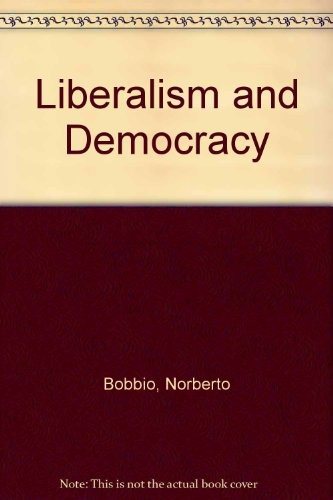Couverture : Liberalism and democracy