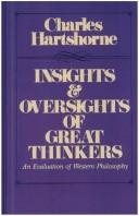 Couverture : Insights and oversights of great thinkers