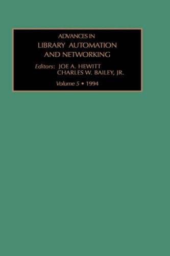 Couverture : Advances in Library Automation and Networking