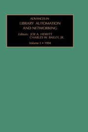 Couverture : Advances in Library Automation and Networking