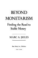 Couverture : Beyond monetarism