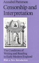 Couverture : Censorship and interpretation