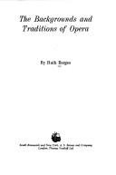 Couverture : The backgrounds and traditions of opera