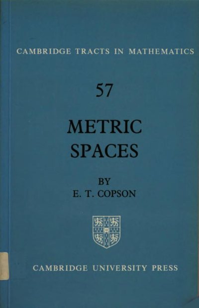 Couverture : Metric Spaces (Cambridge Tracts in Mathematics)