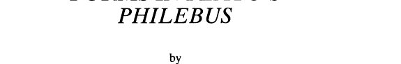Couverture : Forms in Plato's "Philebus"
