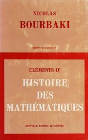 Couverture : Éléments d'histoire des mathématiques