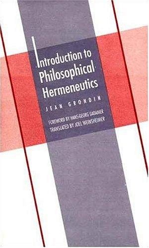 Couverture : Introduction to philosophical hermeneutics