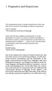 Couverture : Pragmatics and empiricism