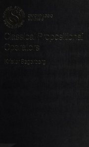 Couverture : Classical propositional operators