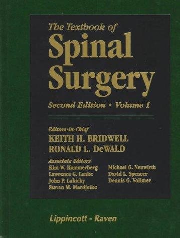 Couverture : The textbook of spinal surgery