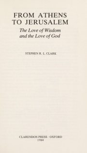Couverture : From Athens to Jerusalem