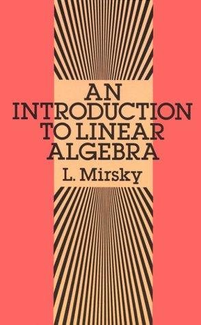 Couverture : An introduction to linear algebra